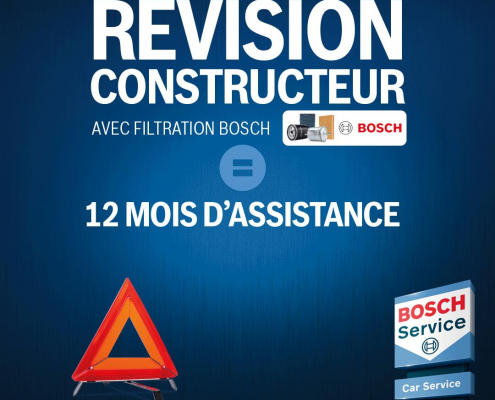 Révision constructeur avec filtration Bosch du 13 sept. au 31 décembre 2021